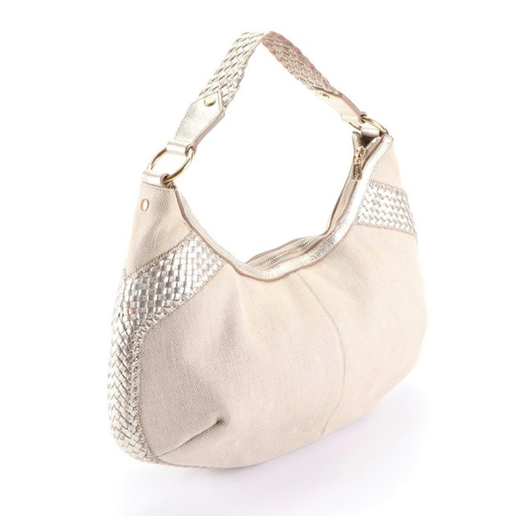 Vintage Yves Saint Laurent canvas hobo purse - Picture 1 of 13